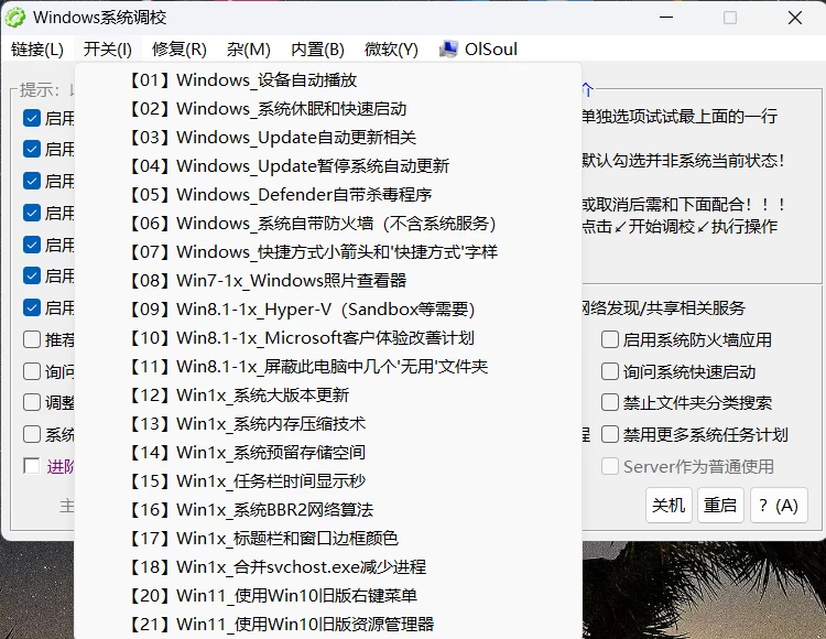 图片[2]-Windows 调校利器 OlSoul，一站式实现网络、打印等多项功能优化 v20250408-松子软件