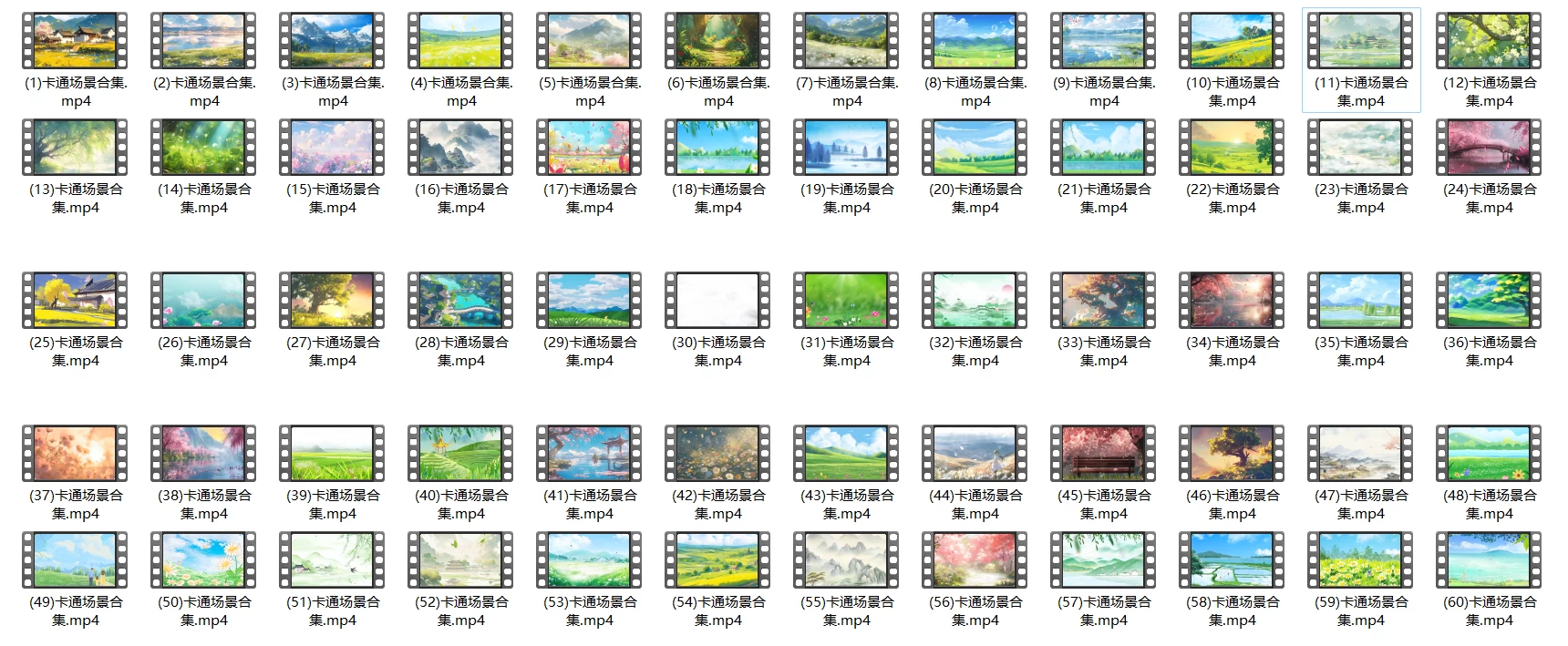 图片[3]-60款卡通场景视频素材合集，MP4格式1080P高清画质，短视频素材-松子软件