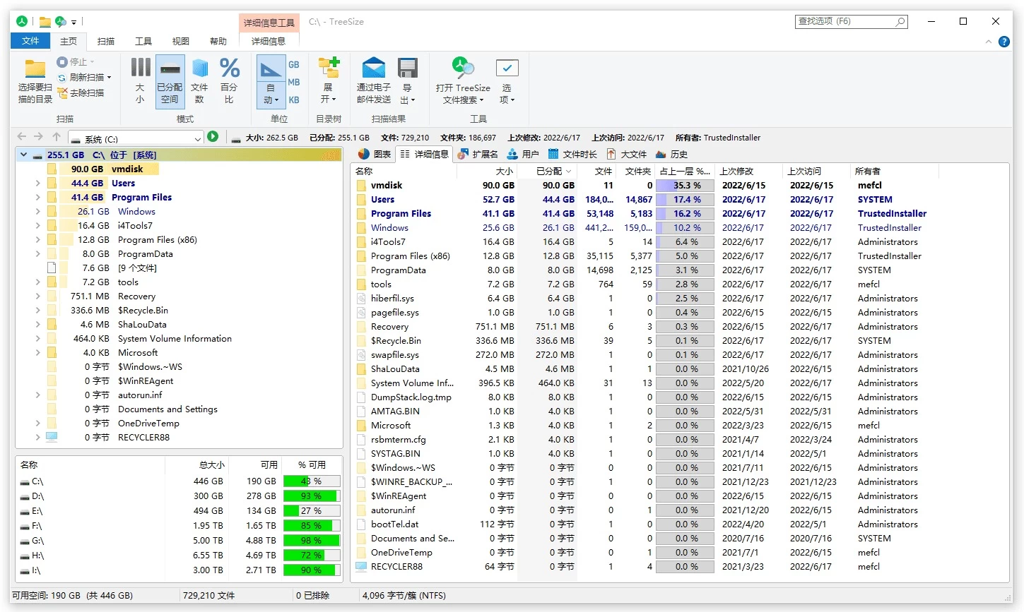 图片[1]-Windows TreeSize v9.1.5.1885 磁盘空间分析管理工具-松子软件