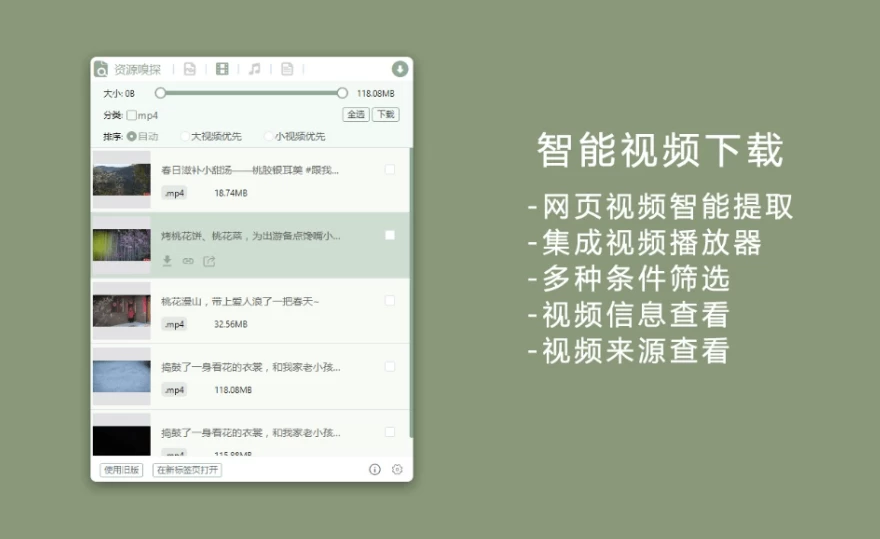 图片[3]-插件 | 浏览器嗅探插件-从任何网页下载你想要的内容-松子软件