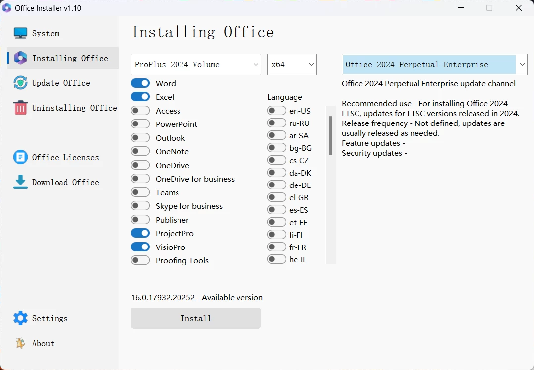 图片[1]-Windows Office Installer Office安装工具 v1.10 绿色便携版-松子软件