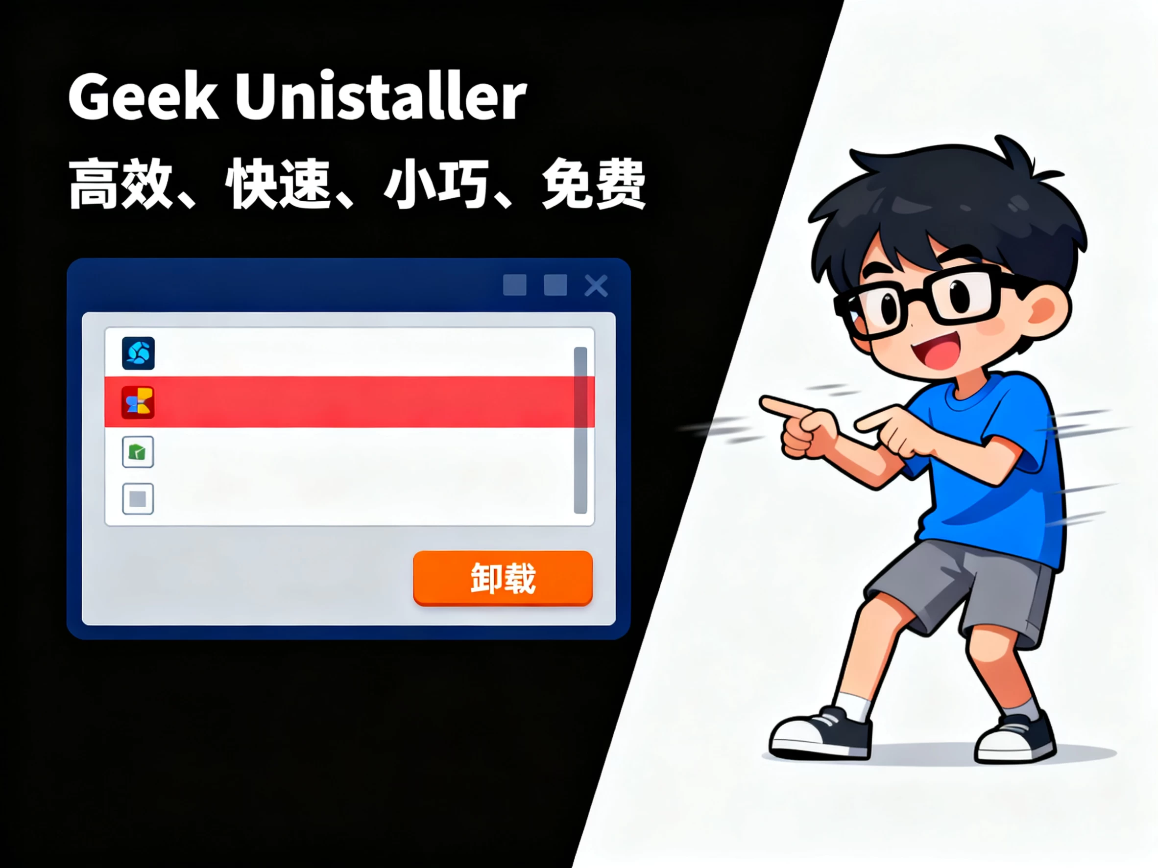 Windows Geek Uninstaller v1.5.3.170  软件卸载工具，高效、快速、小巧、免费-松子软件
