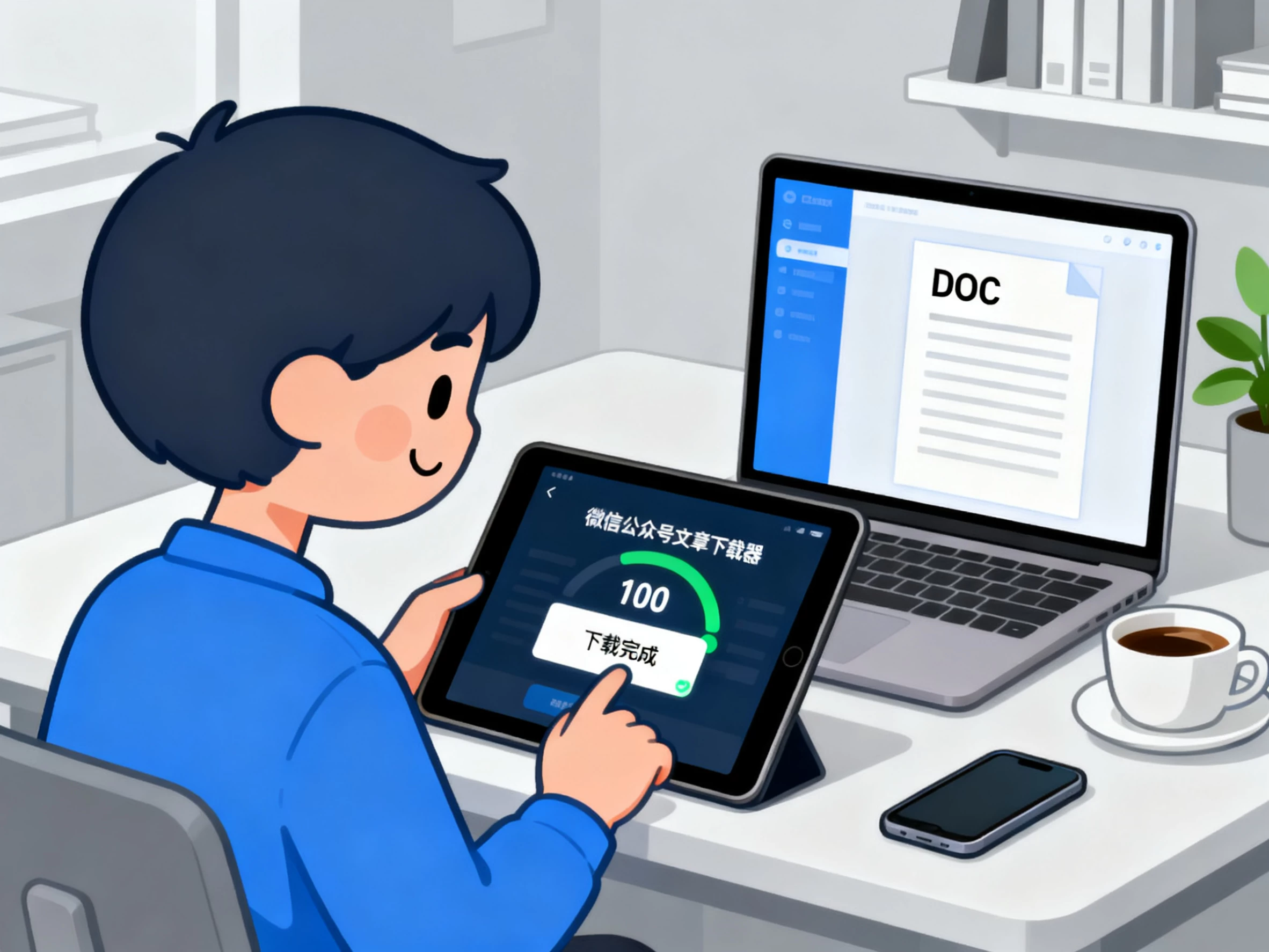 Windows 微信公众号文章下载器，一键下载公众号文章，支持下载html、pdf、doc格式-松子软件